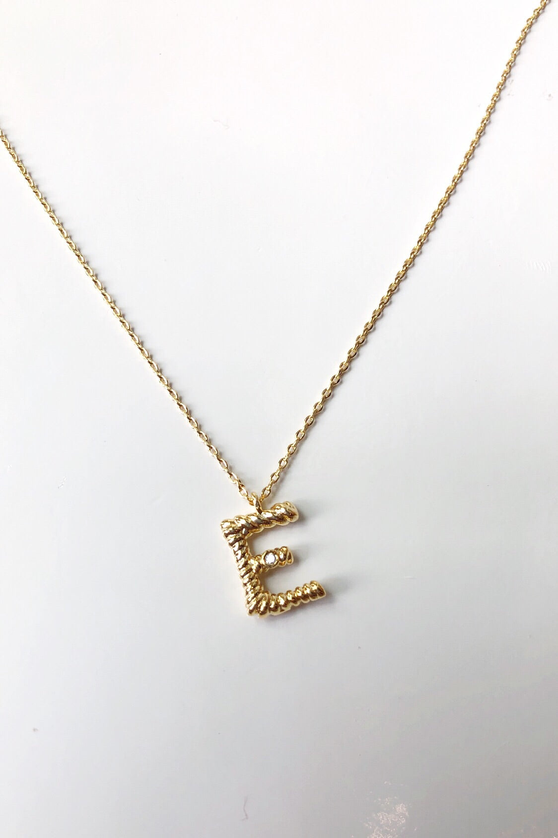 mode, sticks n stones initial necklace