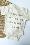 mode, bed + mama onesie