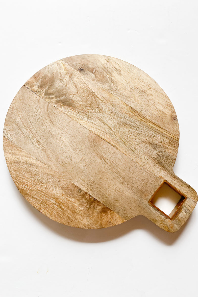 mode, round wood board