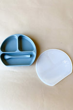 suction plate w lid + spoon