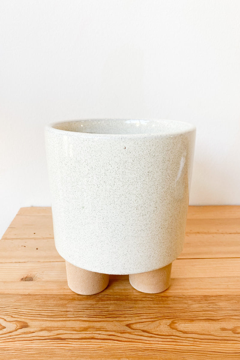 mode, stoneware footed planter