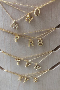 mode, sticks n stones initial necklace