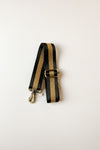 mode, gold stripe guitar strap