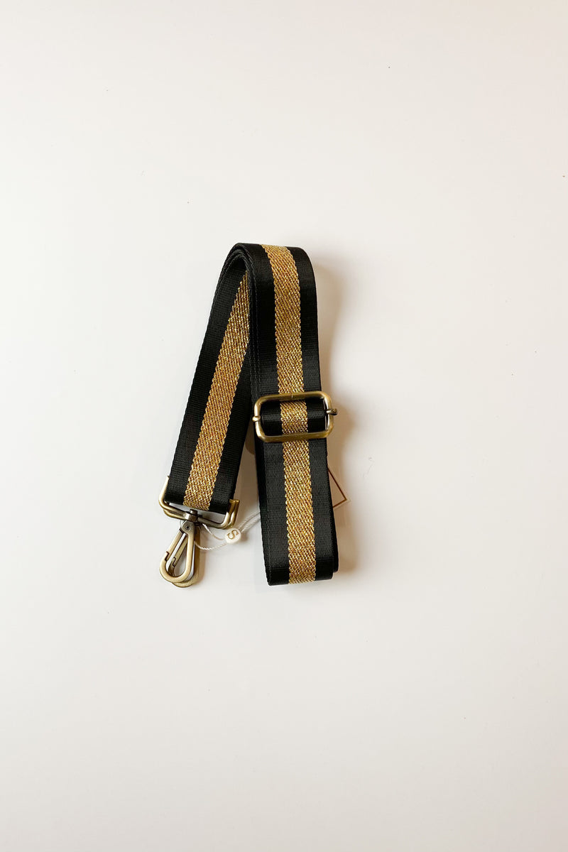 mode, gold stripe guitar strap