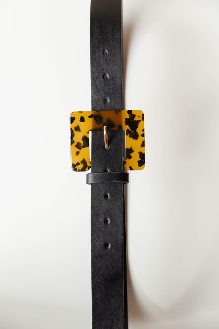 mode, tort square buckle belt