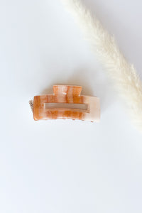 mode, marbleized hair clip
