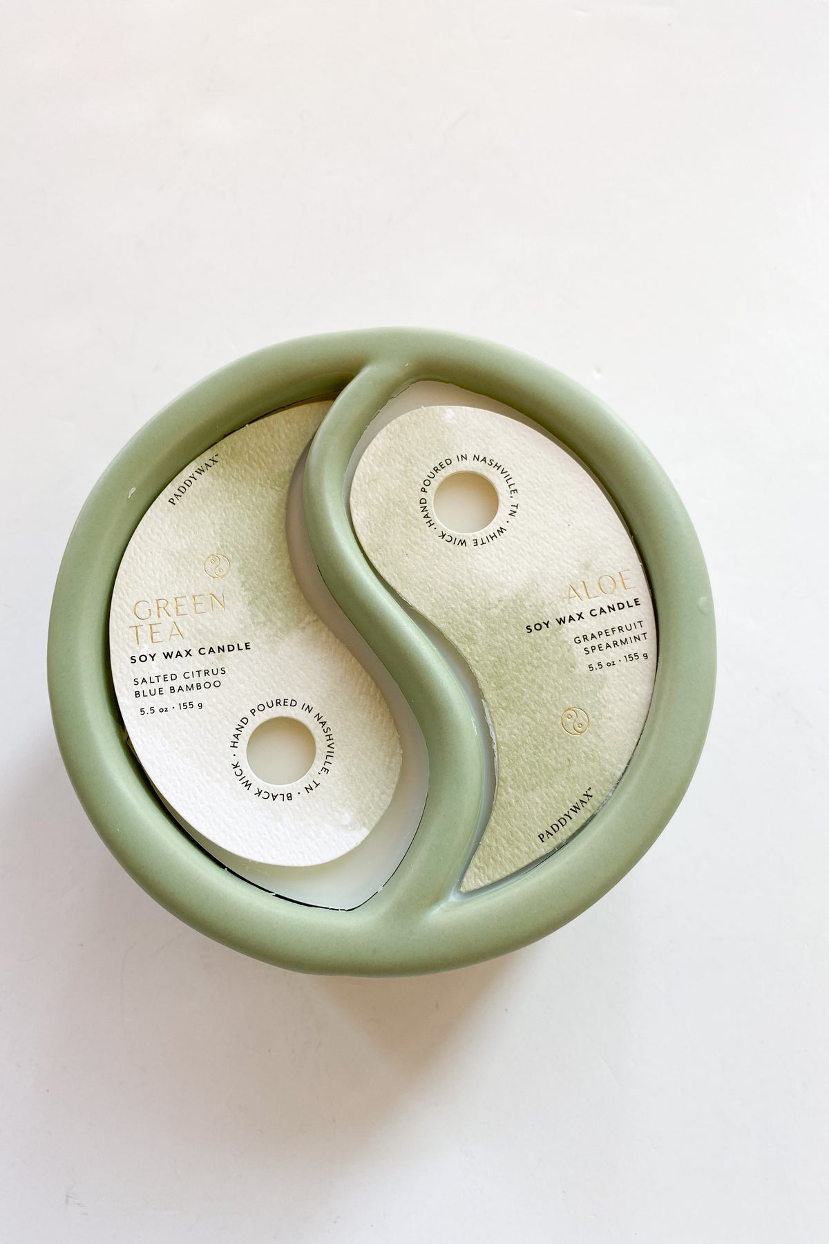 mode, yin & yang candle