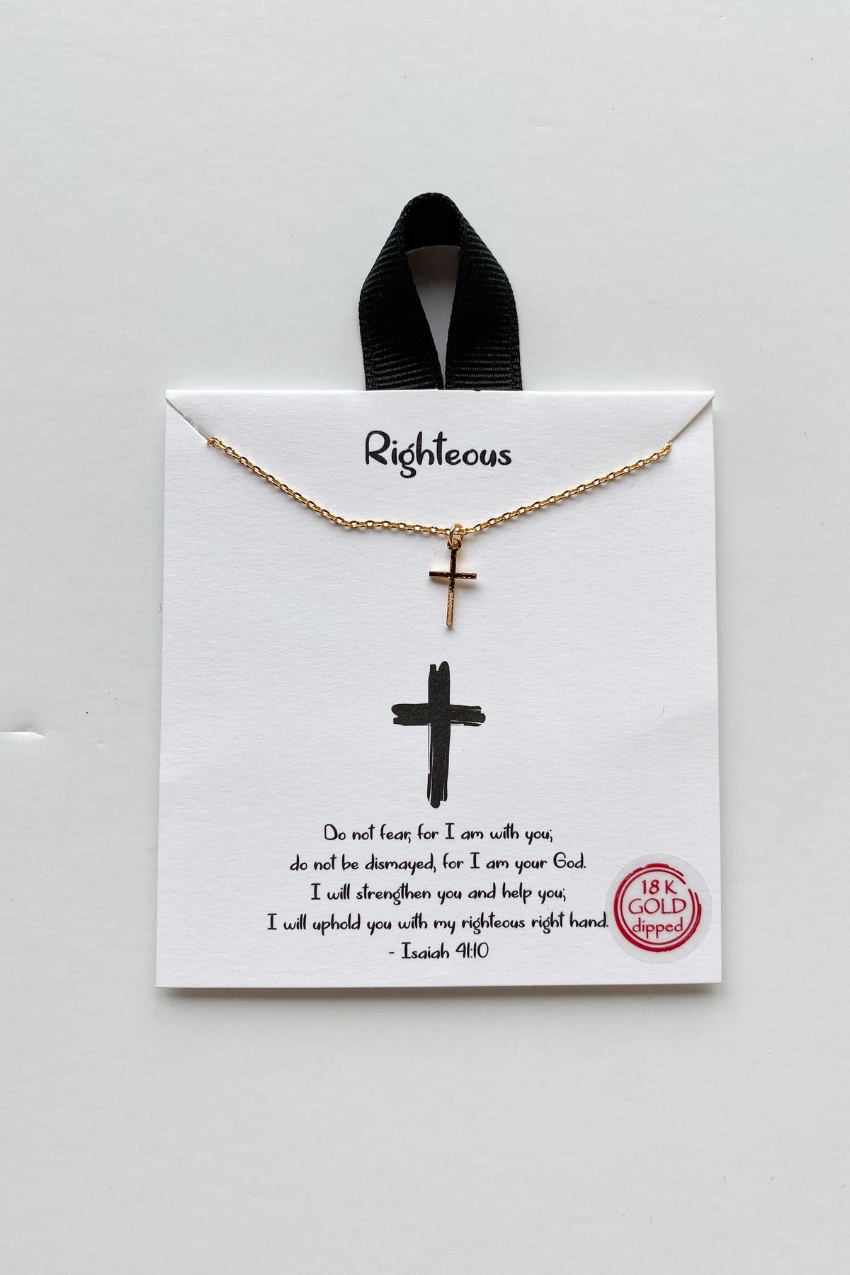 mode, righteous cross necklace
