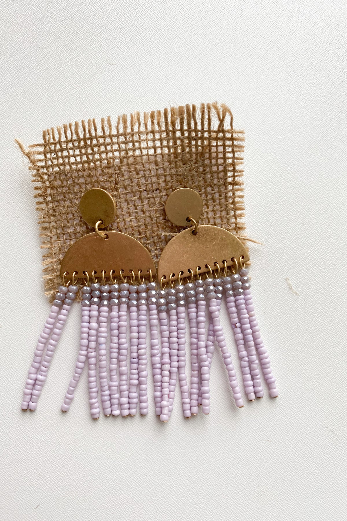 mode, half circle drops earring