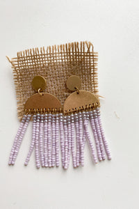 mode, half circle drops earring