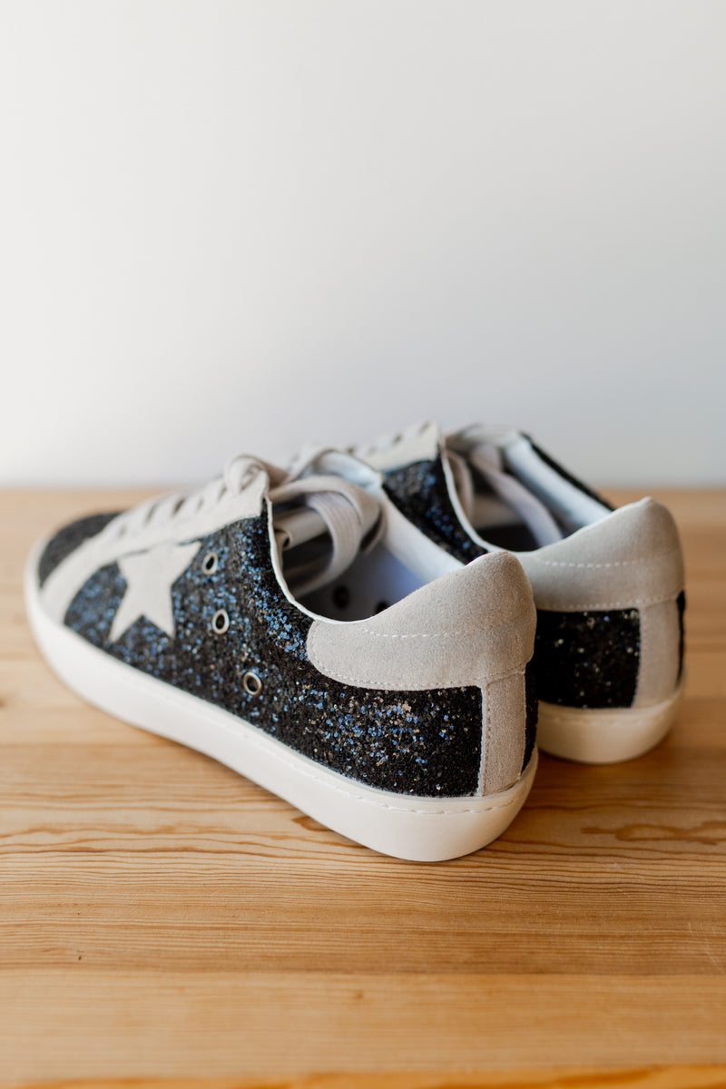 mode, clap along glitter sneaker