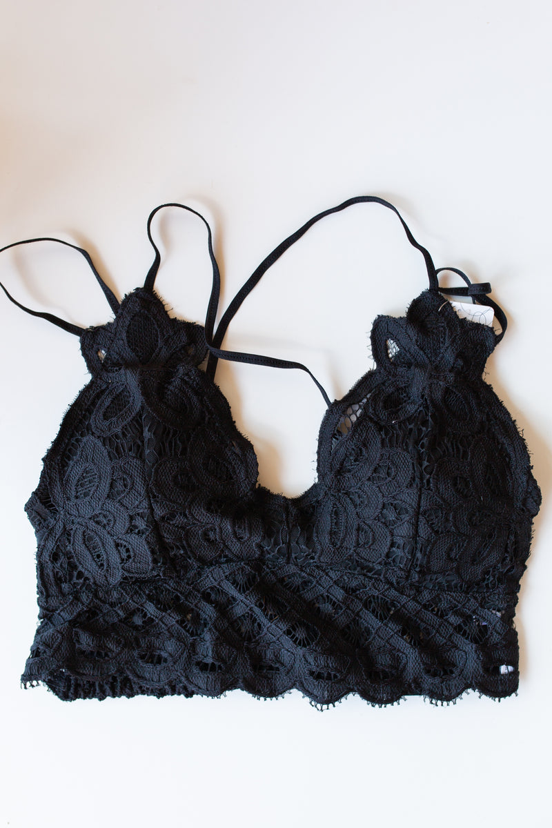 mode, good life lace bralette