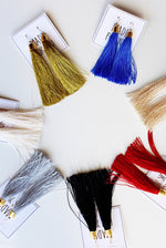 mode, classic tassel earrings