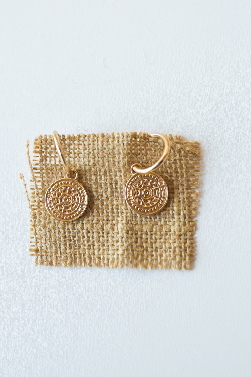mode, coin drop earring