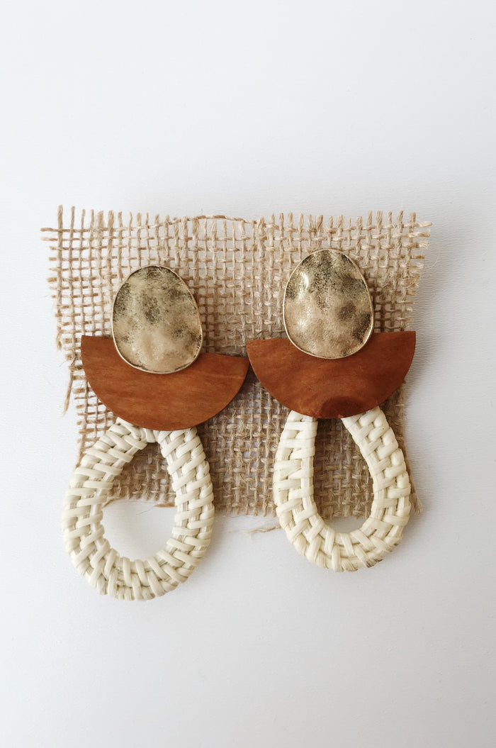 mode, somebody like you woven earring