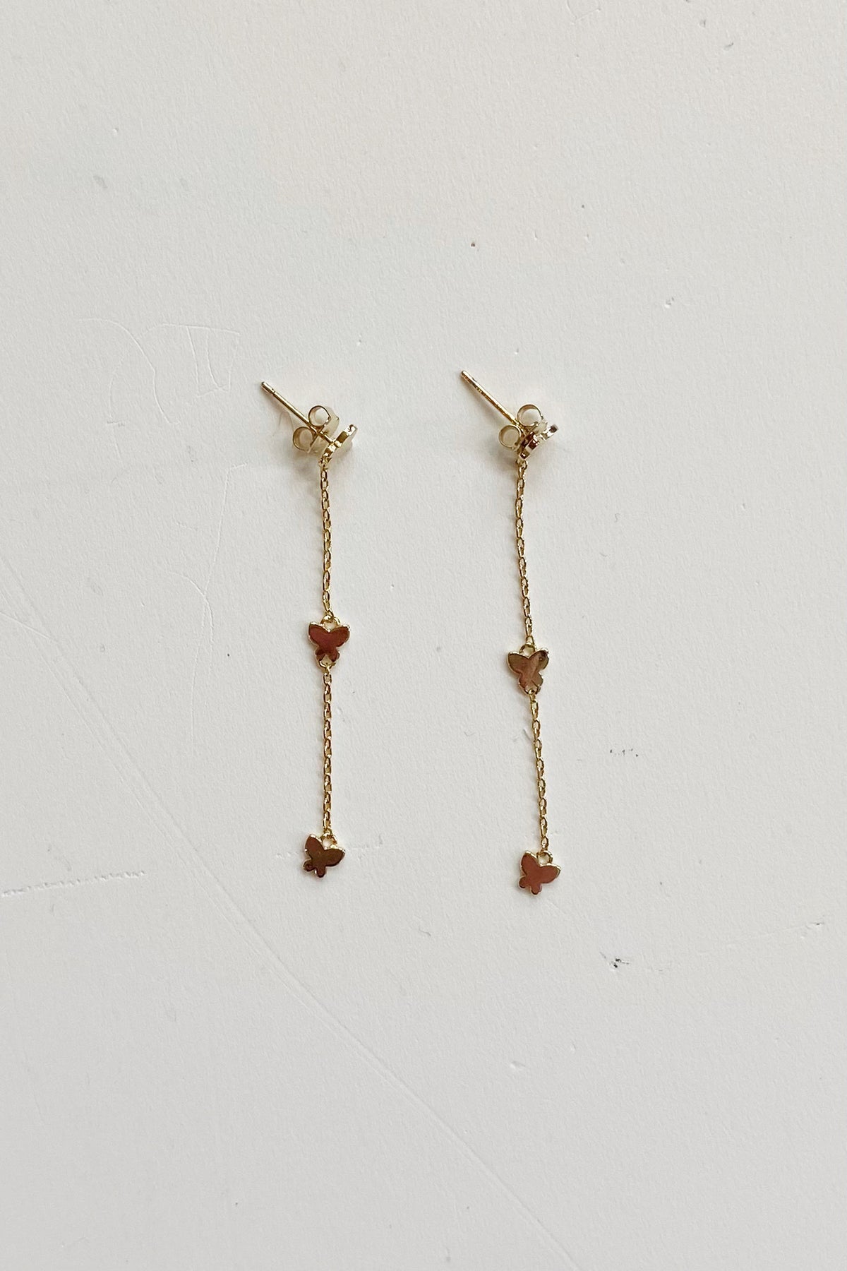 mode, grace butterfly earrings