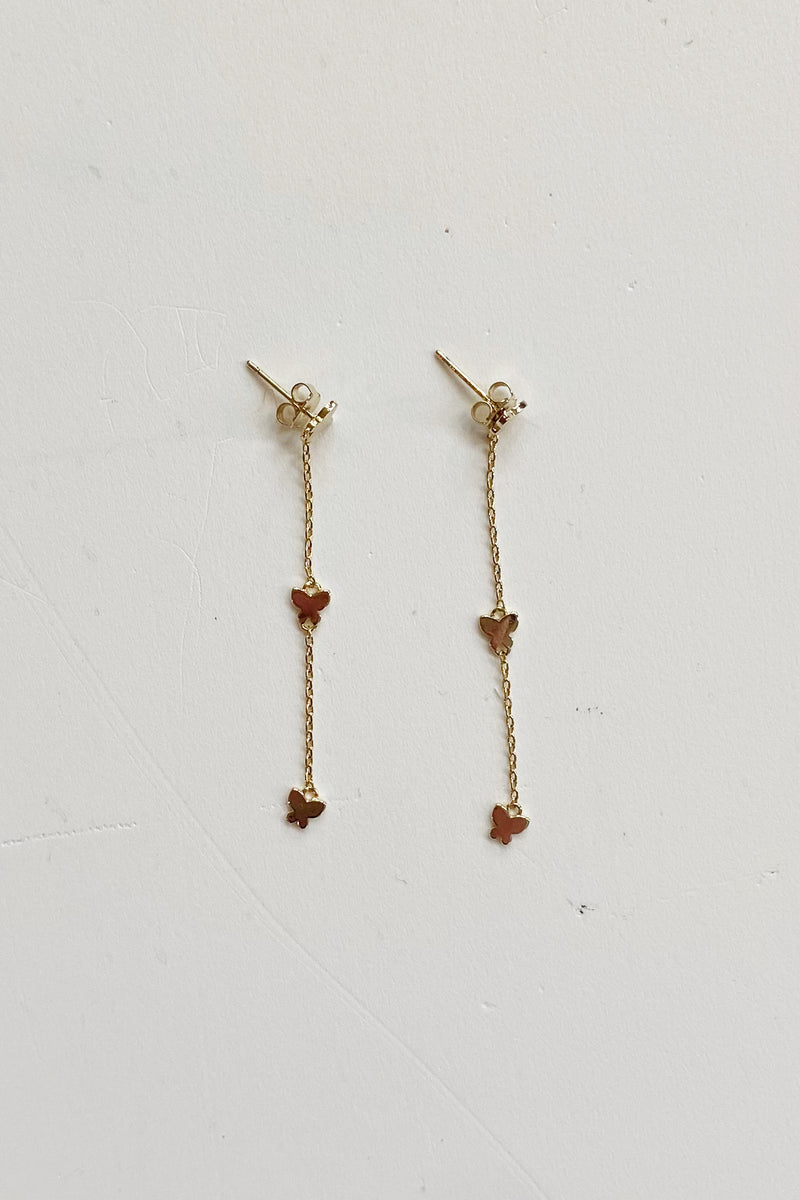 mode, grace butterfly earrings