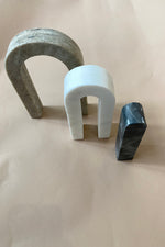 gray marble arch, set of 3