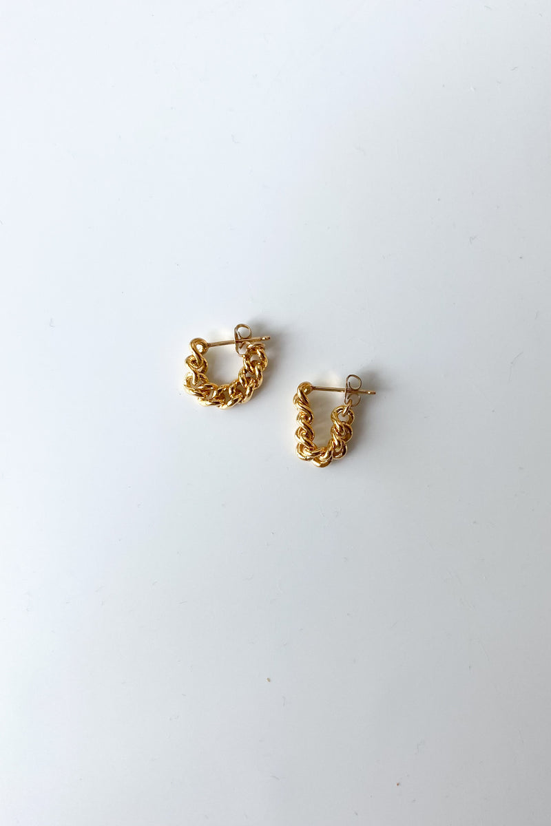 mode, kat chain hoops gold filled