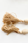 mode, mango wood tassel garland