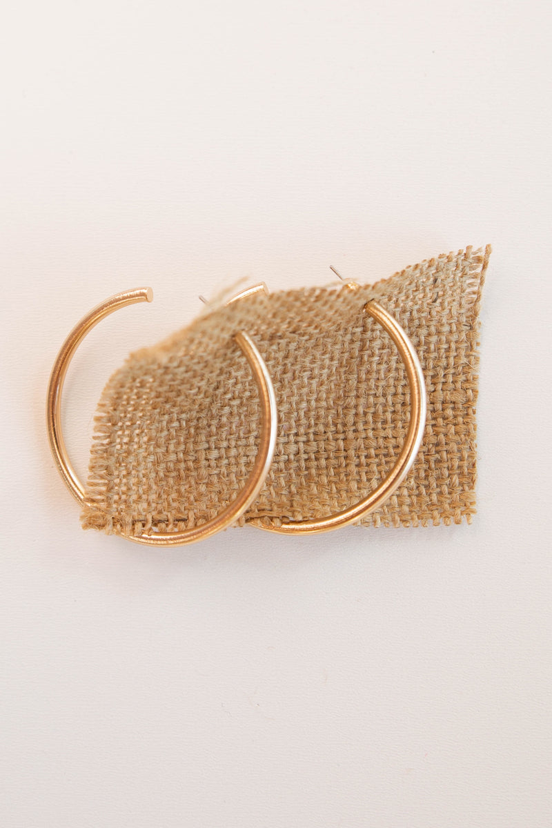 mode, sheen gold hoop