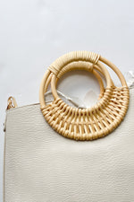 mode, woven handle bag
