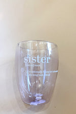 sister stemless glass