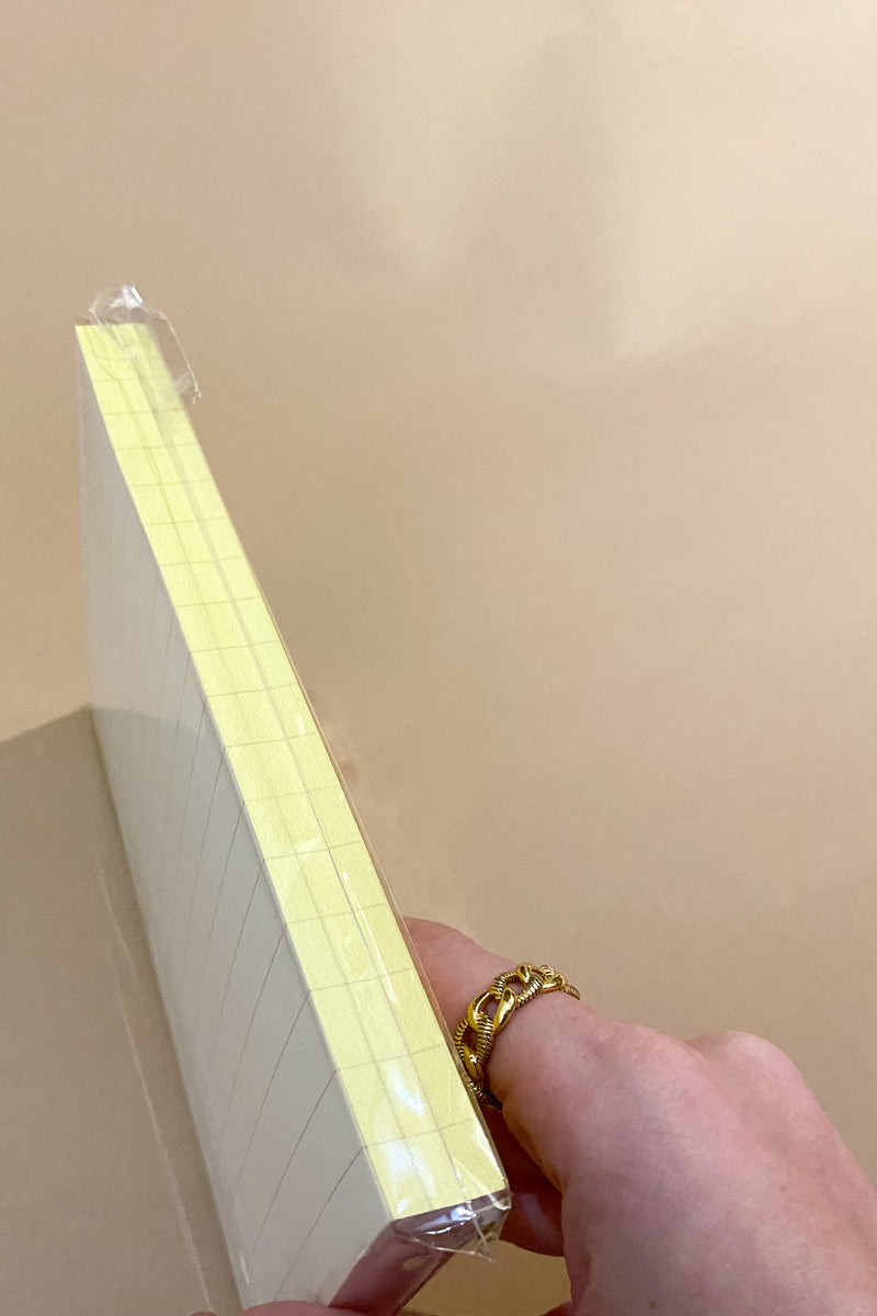 mode, chartreuse notepad