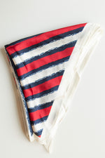 mode, painted lines scarf