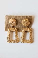 mode, crinkle drop earring