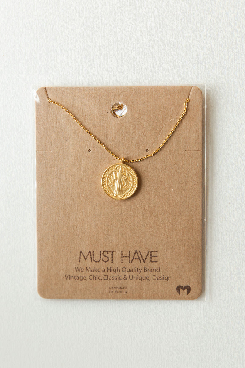 mode, Stacia matte gold coin