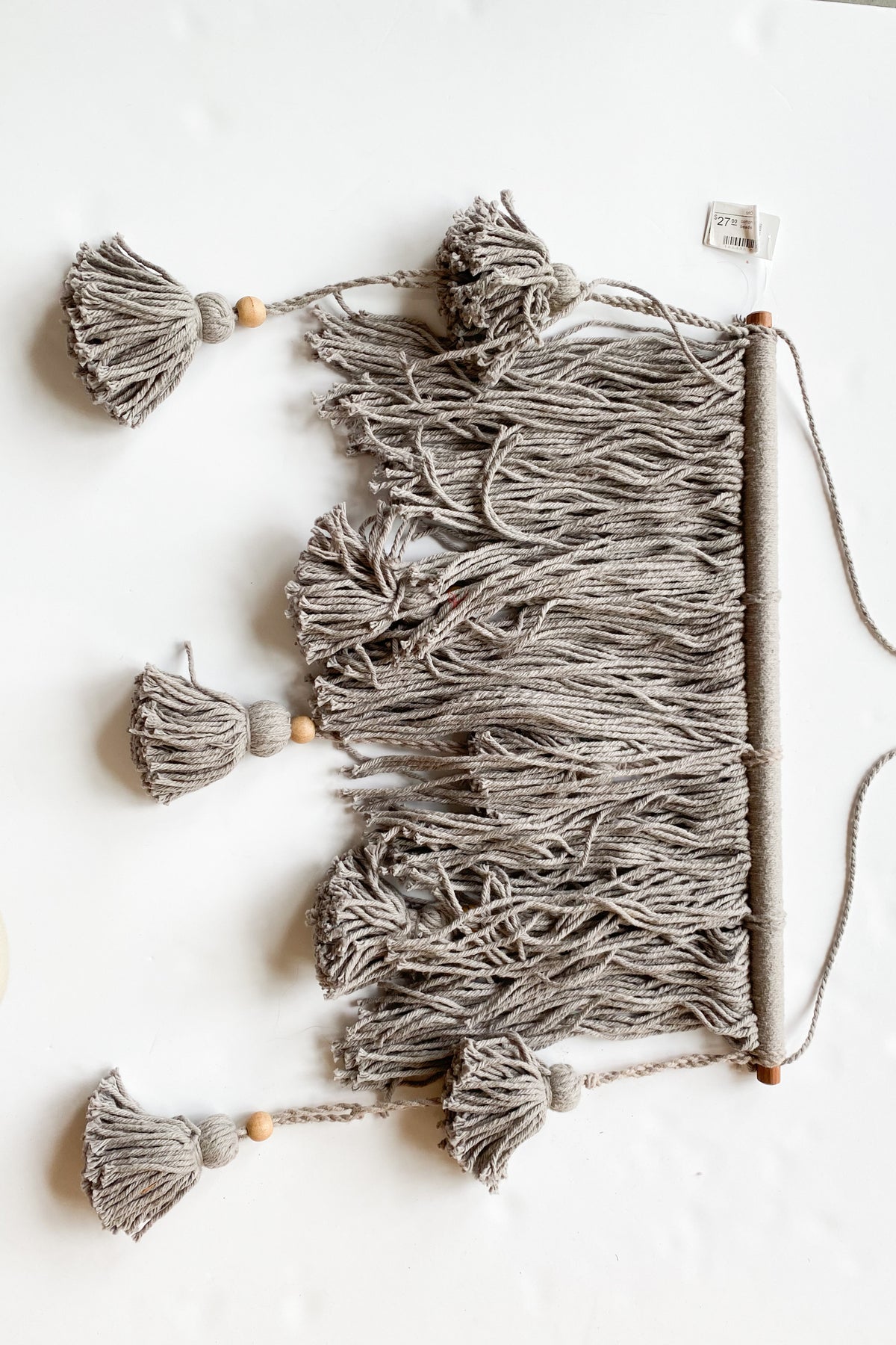 mode, cotton wall hang with beads