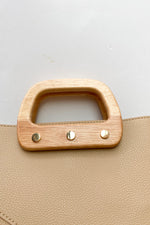 mode, wooden details bag