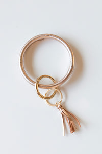 mode, leather tassel ring