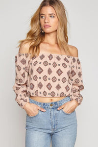 mode, cold shoulder woven