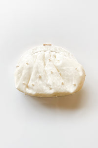 mode, kate frame clutch ivory
