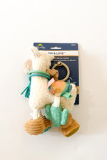 llama activity plush teether