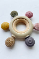 mode, silicone/wood teether neutral