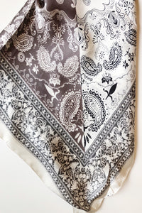 mode, heather square scarf