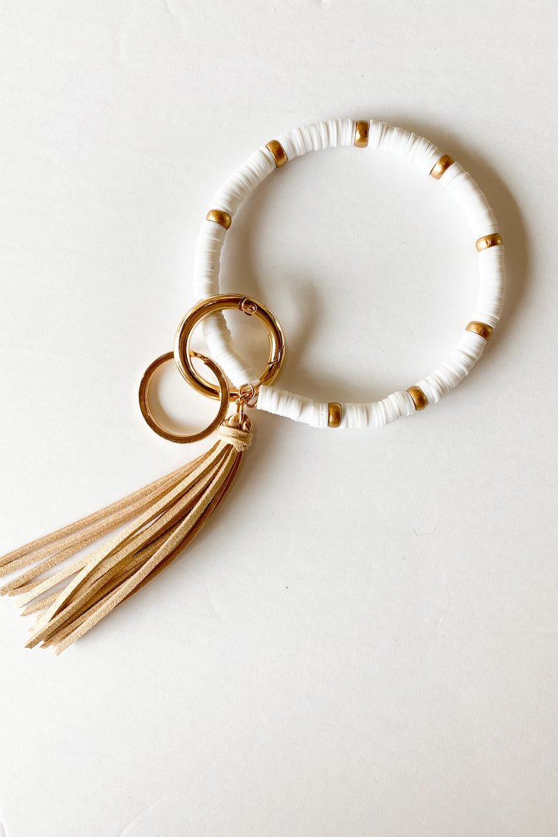 mode, boho key ring bracelet