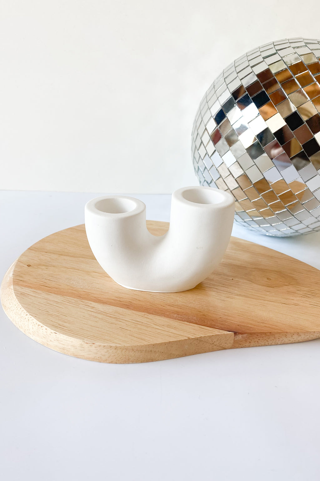 mode, luce candle holder white