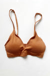 mode, deep v ribbed bralette