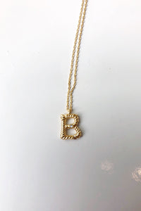 mode, sticks n stones initial necklace