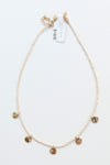 mode, gold disc choker