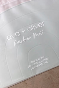 mode, mint rainbow placemat