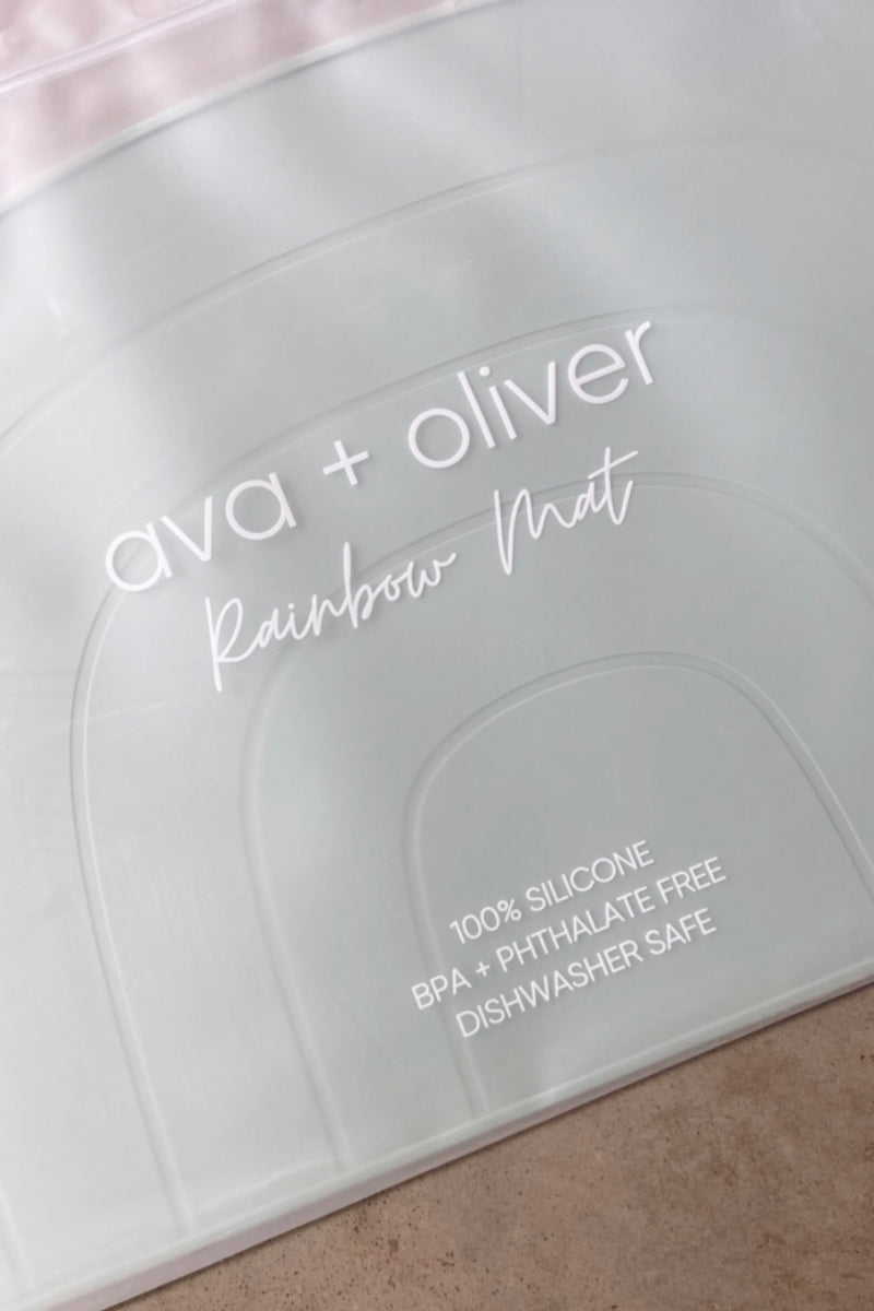 mode, mint rainbow placemat