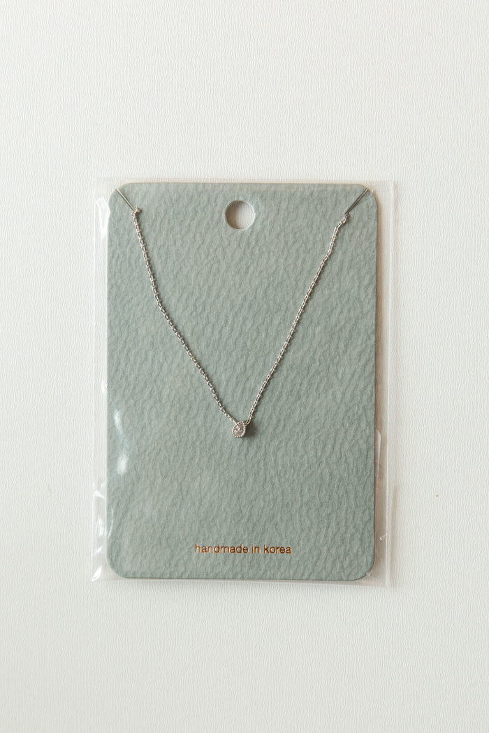 mode, one tear shed necklace