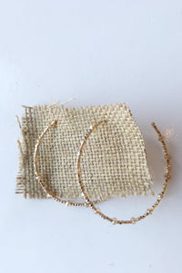 mode, real world beaded hoop