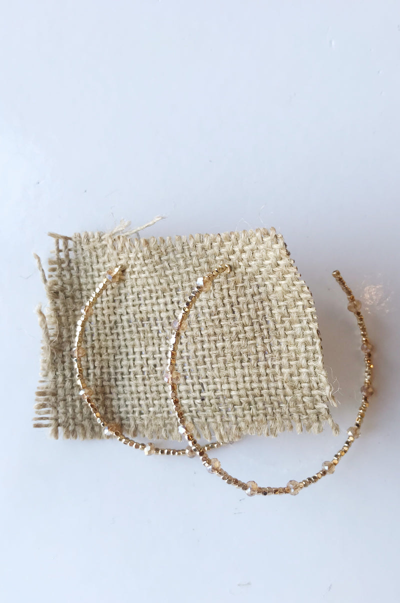 mode, real world beaded hoop