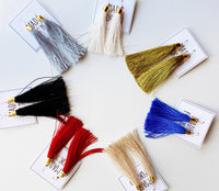 mode, classic tassel earrings